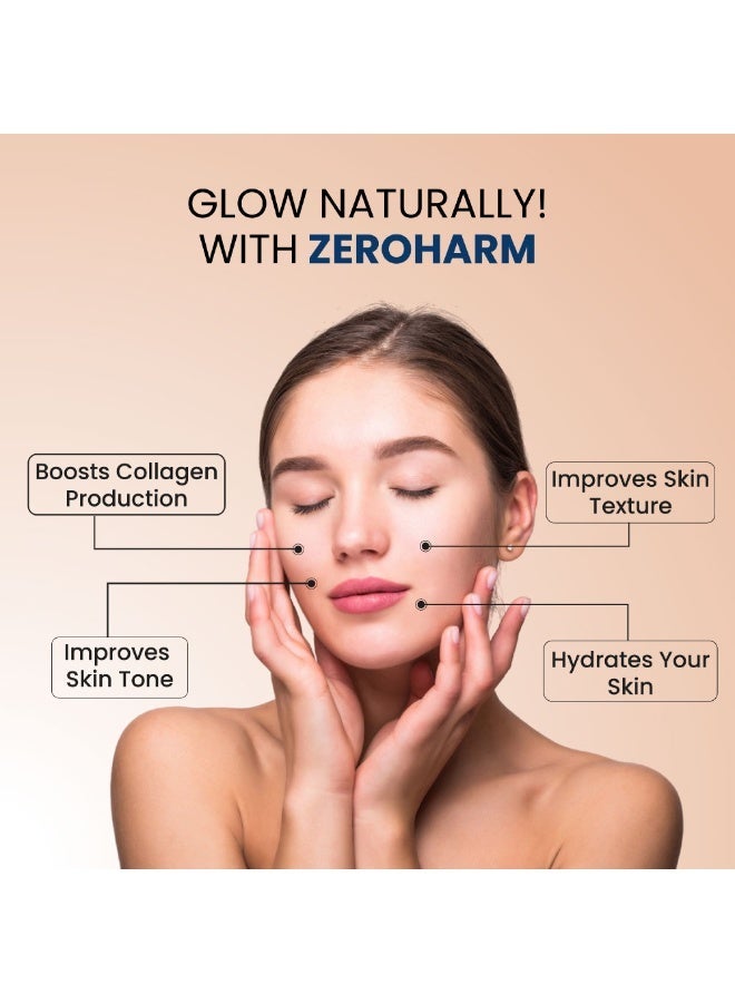 ZEROHARM Collagen Builder with Seabuckthorn, Vitamin C & Biotin - Vegan Plant-Based Collagen Support for Skin, Hair & Joints - 60 Capsules - Image 4